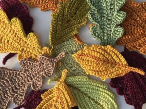 Aprenda como fazer folhas de crochê em casa