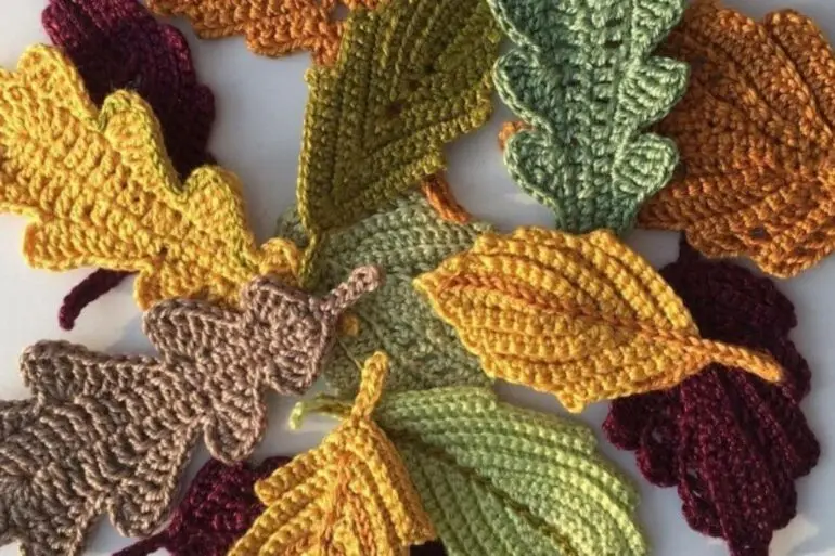 Aprenda como fazer folhas de crochê em casa