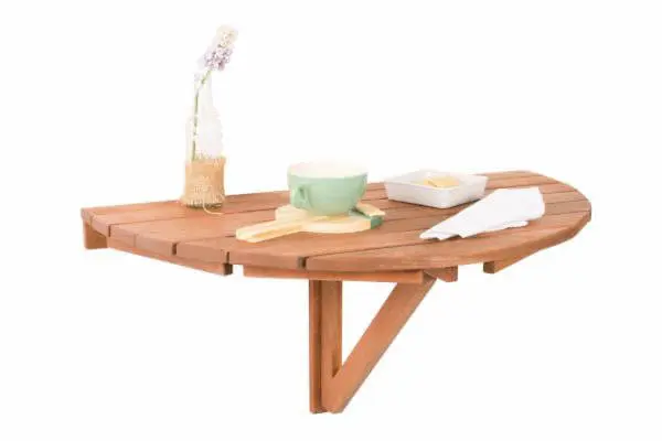 mesa para áreas externa de madeira e dobrável