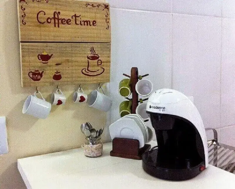 cantinho do café na sala simples Foto Pinterest