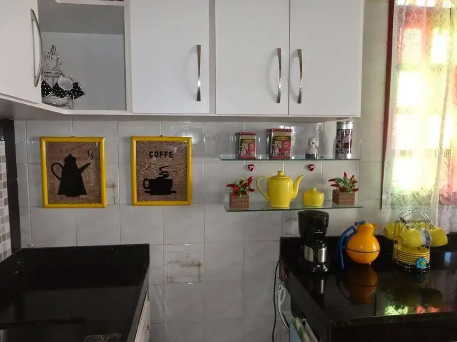 decoração simples para cantinho do café na cozinha Foto Detalhes Kasa
