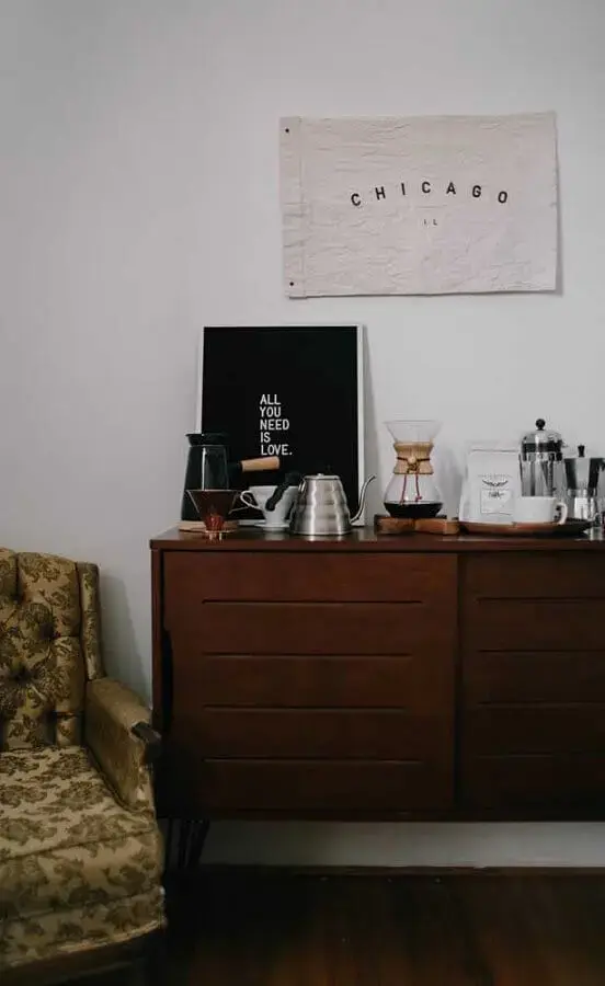 decoração simples para cantinho do café na sala Foto Webcomunica