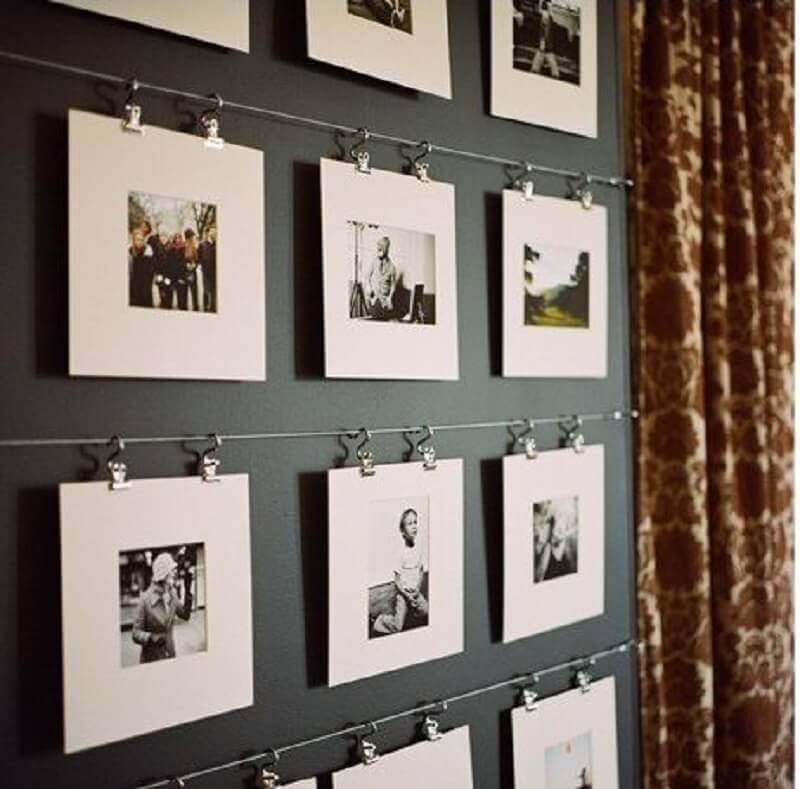 paredes decoradas com fotos