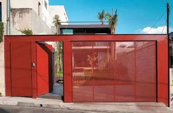 Modelo de portões vermelho