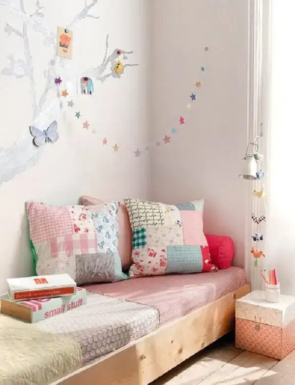 Modelos de almofadas decorativas personalizadas co a técnica de patchwork