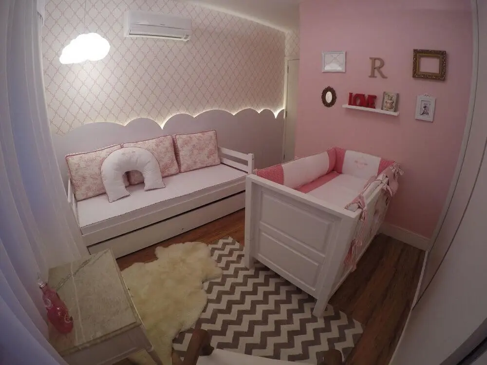 ideias para quarto de bebê rosa