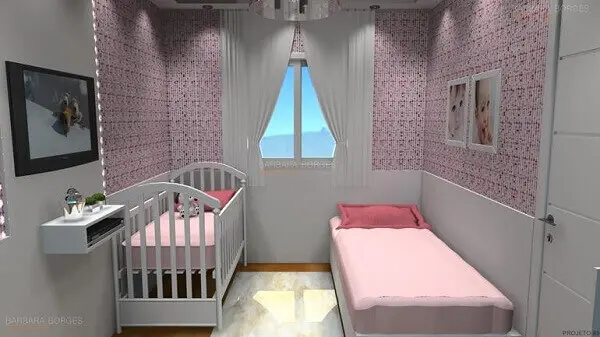 Modelos de quartos planejados para bebês