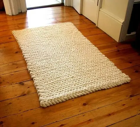 Tapete de crochê para cozinha alto de algodão cru Foto de Pinterest
