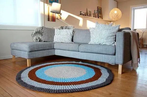 Tapetes da decoração de crochê