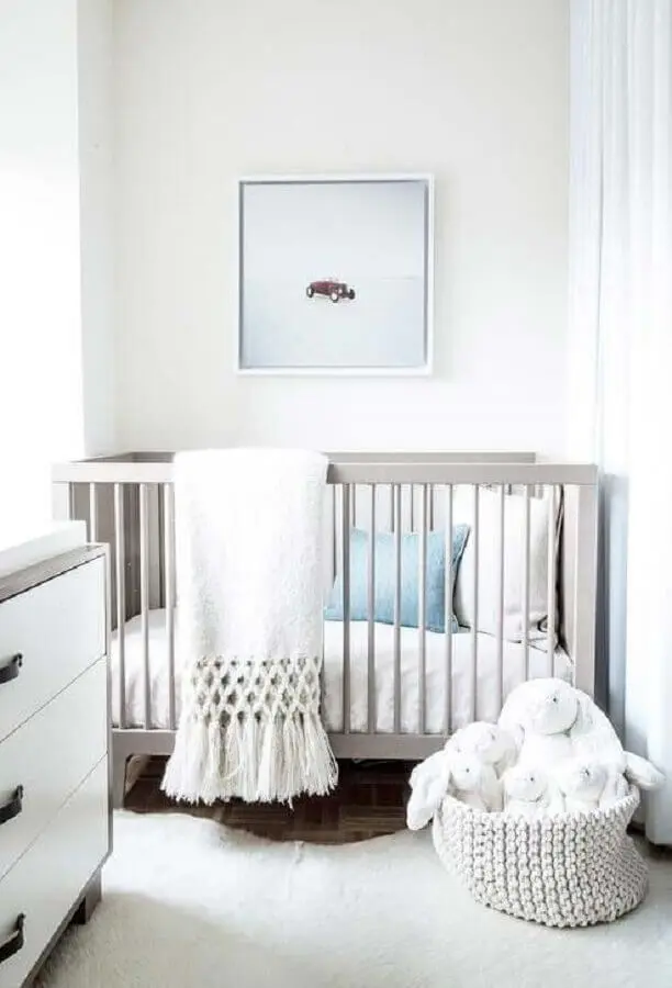 decoração de quarto de bebê pequeno simples Foto Pinterest