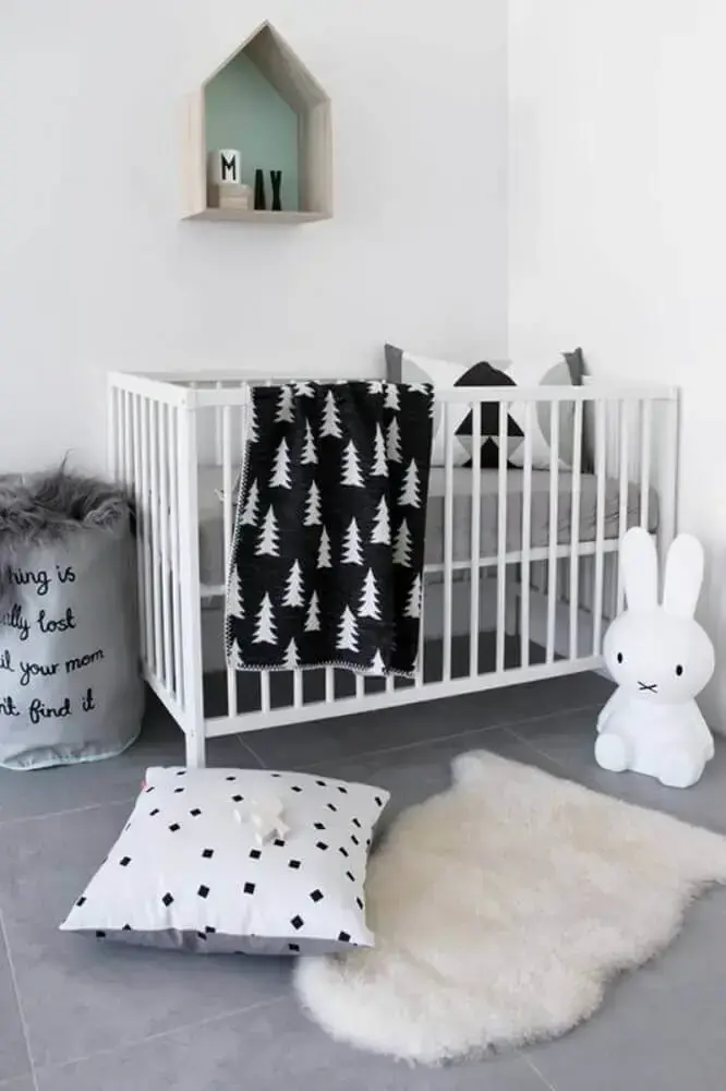 decoração escandinava para quarto de bebê simples e barato Foto Fresh Design Pedia