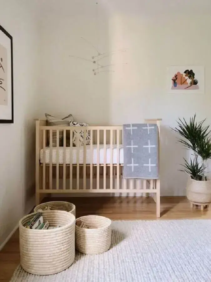 decoração para quarto de bebê simples Foto Pinterest