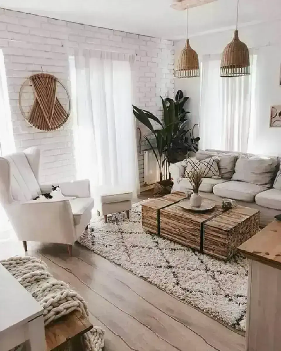 estilo hygge para decoração de sala de estar em cores neutras Foto Interior Design Explained