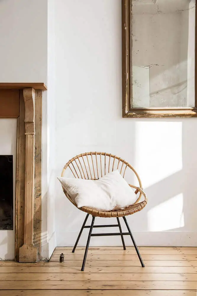 móveis de vime para decoração minimalista Foto Daniella Witte