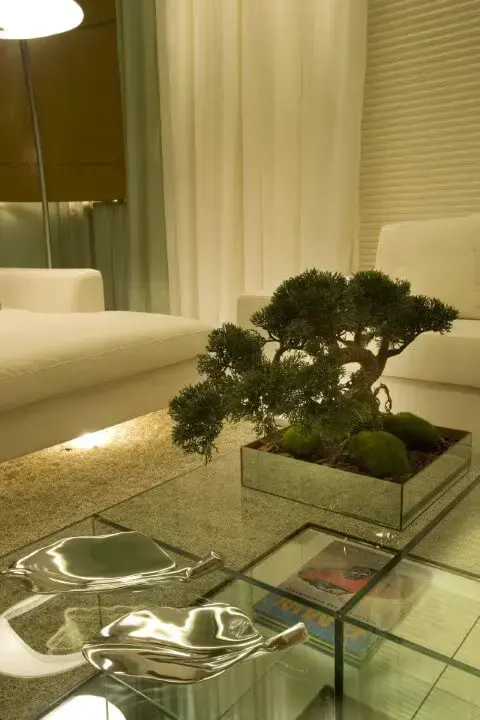 Decoração com bonsai na sala de estar Foto de Aquiles Nicolas Kilaris