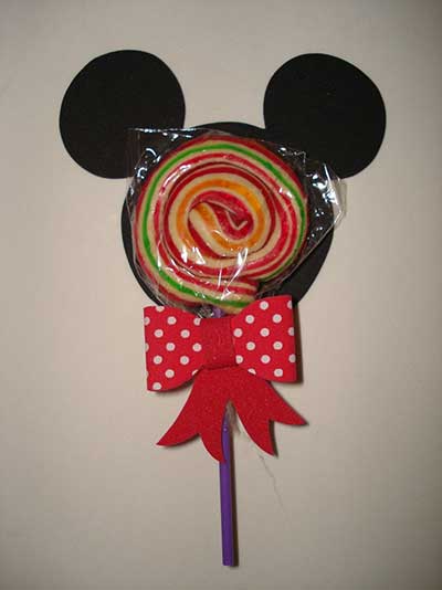 Lembrancinhas do Mickey com pirulito Foto de Festas Site