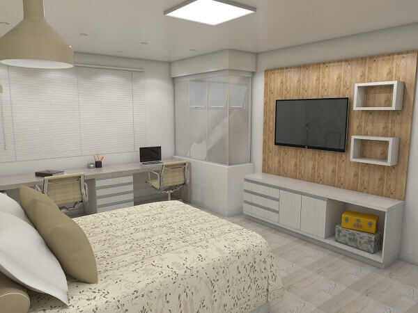 linen Automation Technology Painel para Quarto: +61 Modelos para Decorar o Seu Dormitório