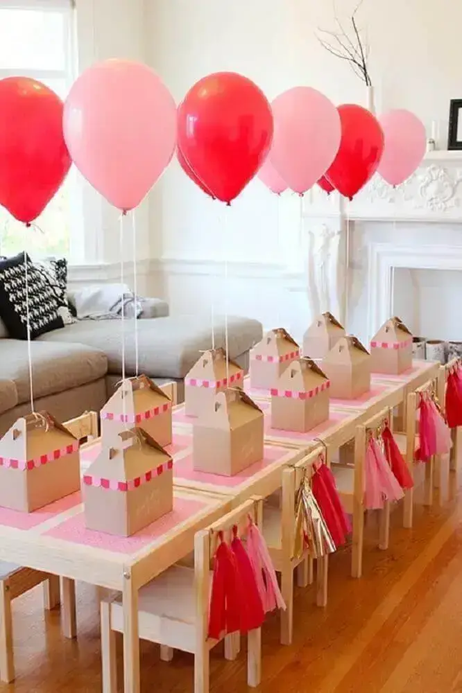 decoração com balões simples para lembrancinhas de aniversário Foto Kids Bedroom Ideas