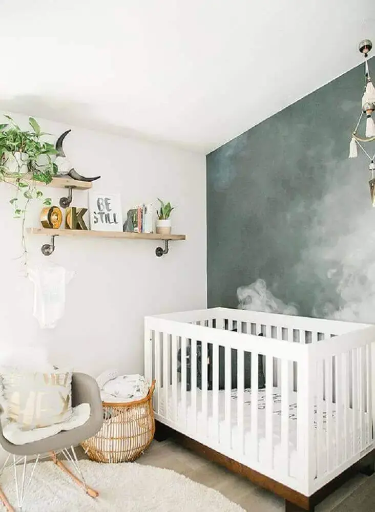 quarto de bebê com decoração estilo escandinava com cadeira de amamentação moderna Foto Design Asylum Blog