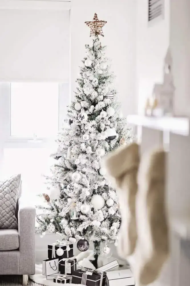 Árvore de Natal Branca: +100 Modelos e Dicas de Como Decorar