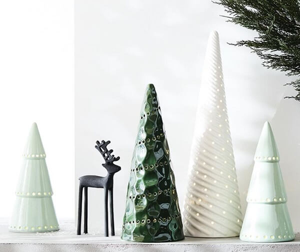 Arranjos de Natal para uma decoração minimalista