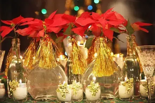 Christmas flower used in the decoration of centerpieces