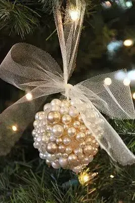 christmas balls - ball with beads 