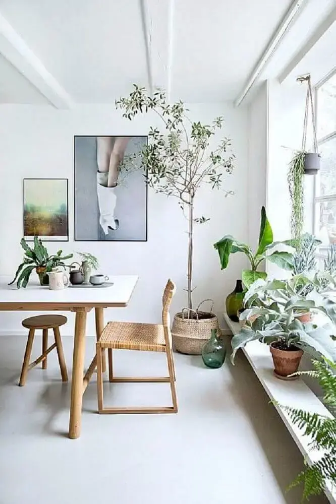 decoração de sala de jantar moderna com estilo escandinavo Foto Pinterest