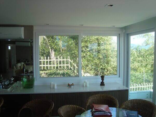 Esquadrias de pvc janela de cozinha