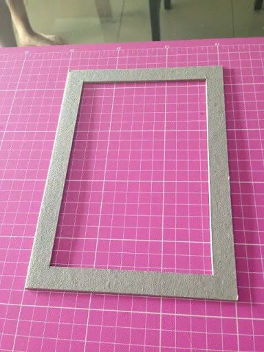 Modelo para fazer molduras para quadros de papelão Foto de Cafofinho de Luxo