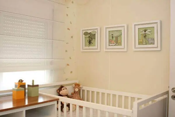 Quadro para quarto de bebê tema Floresta