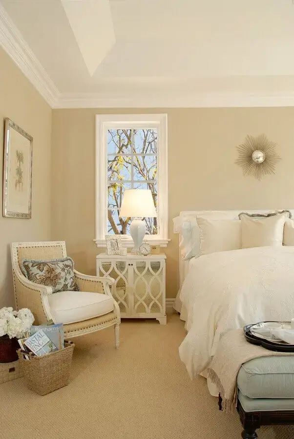decoração clássica para quarto de casal na cor marfim Foto Air Freshener
