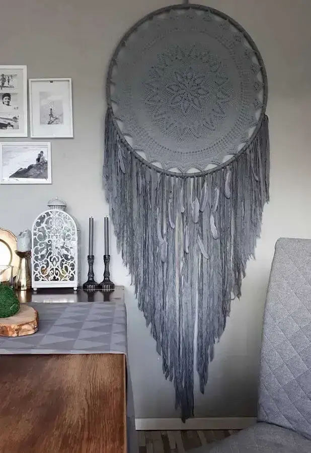 decoração de sala com filtro dos sonhos cinza grande Foto Pinterest
