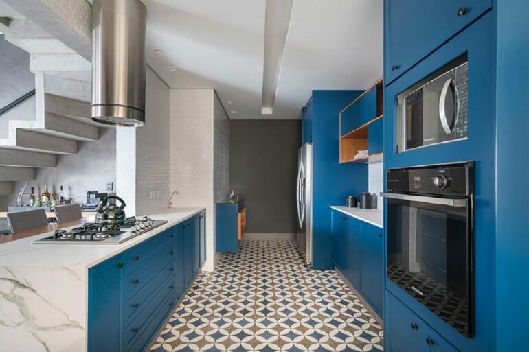 Dicas de decoração para cozinha azul. Fonte: Kadu Fotografo