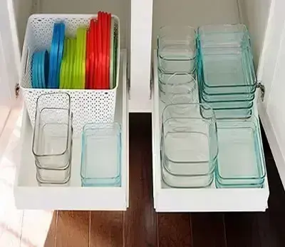 Como organizar a casa com potes plásticos organizados na cozinha Foto de Smart Organizer