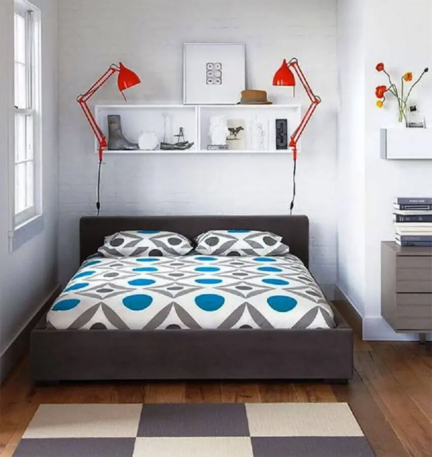 decoração com tapete para quarto com estilo moderno Foto Pinterest