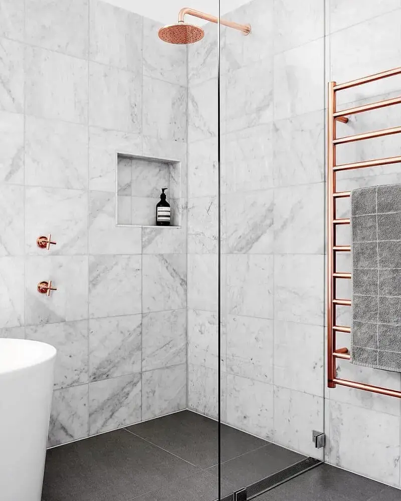 decoração rose gold para banheiro Foto Bedroom Design Ideas