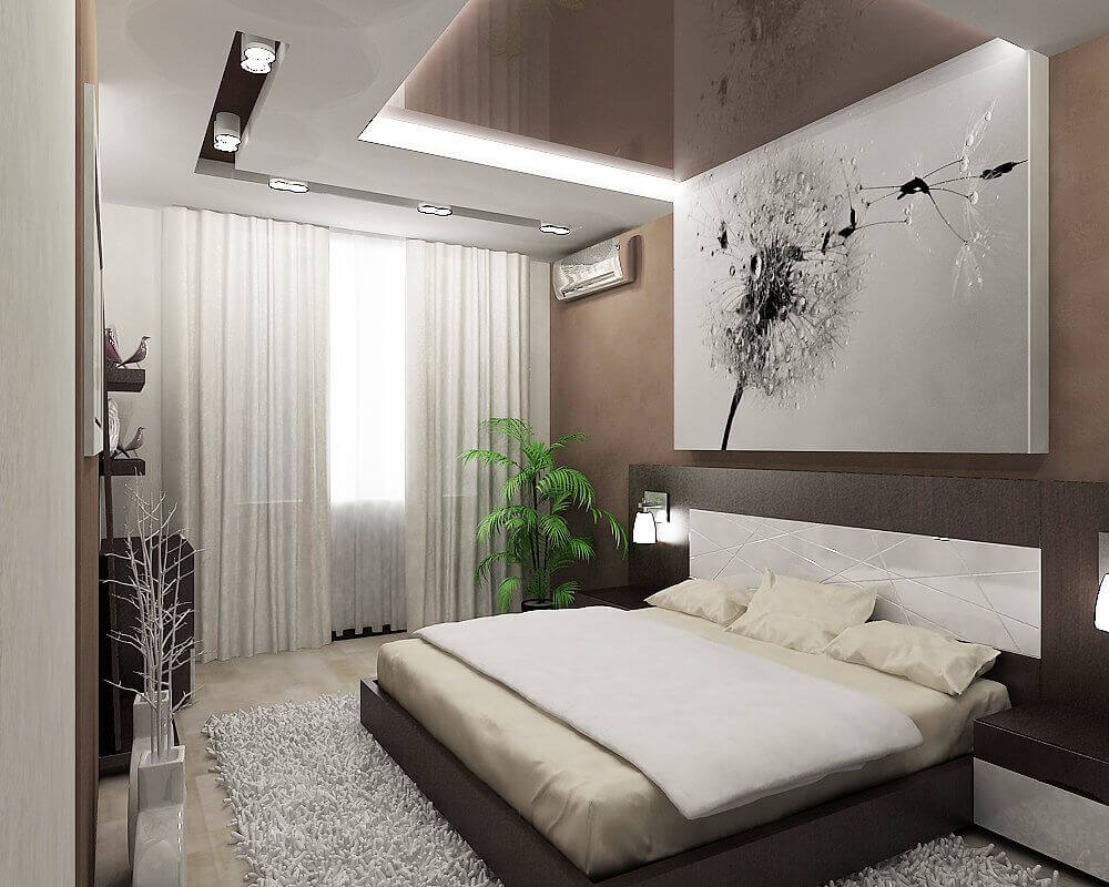 tapete felpudo para quarto de casal com cama japonesa Foto Yandex