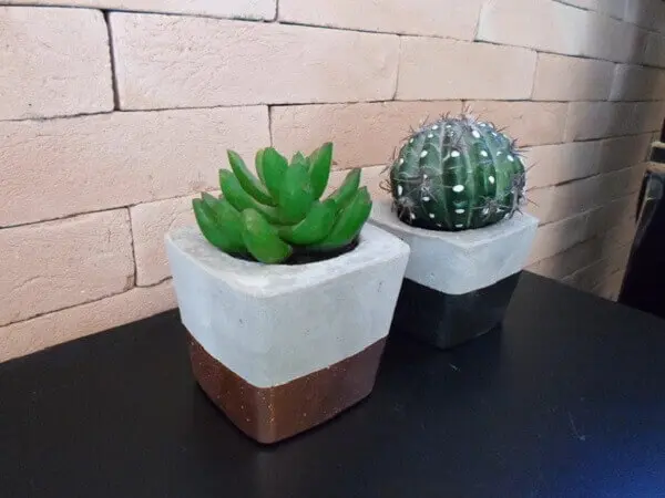 Como fazer vaso de cimento com caixinhas pode ser uma opção para coleção de plantinhas
