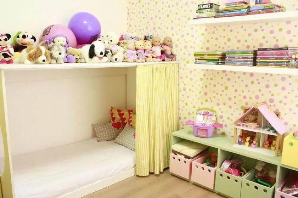 caixa organizadora infantil para decoração de quarto de criança Foto Mutabile Arquitetura