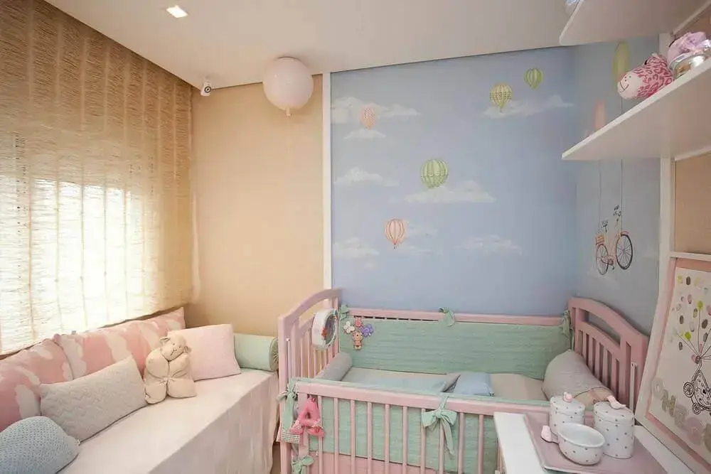 cores para quarto de bebê feminino em tons pasteis Foto Lucia Tacla