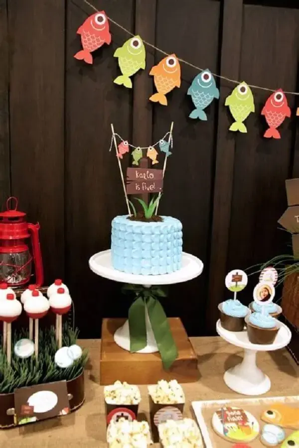 fishing themed birthday decoration Photo Parties and Picnics