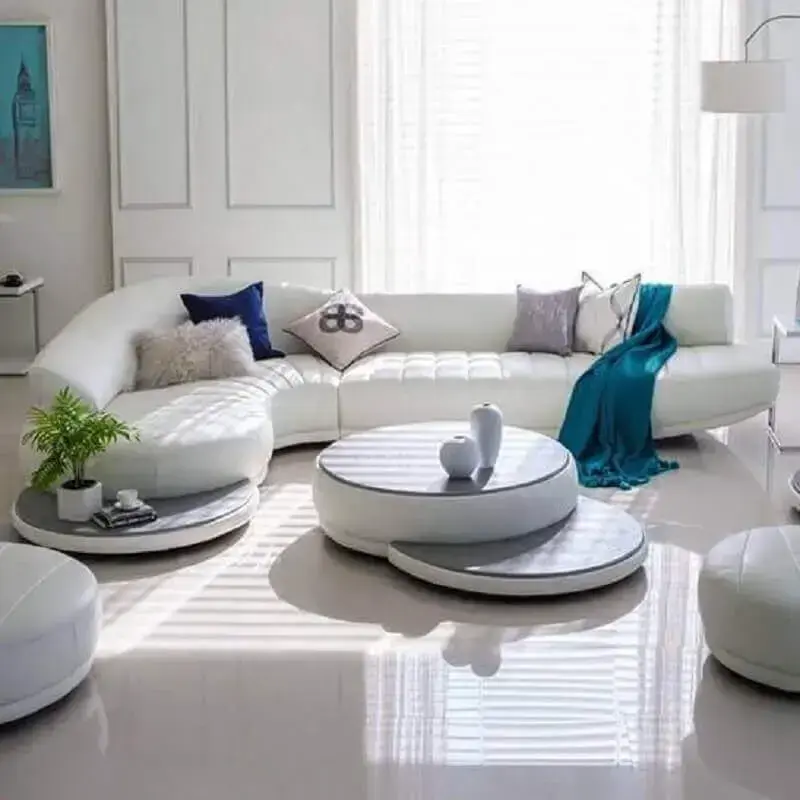 decoração de sala com sofás modernos e confortáveis Foto Pinterest