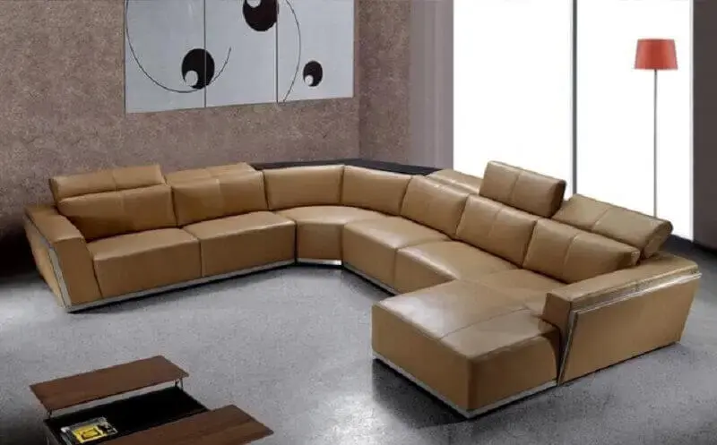 sofá de canto modernos com chaise Foto Sectional Sofas