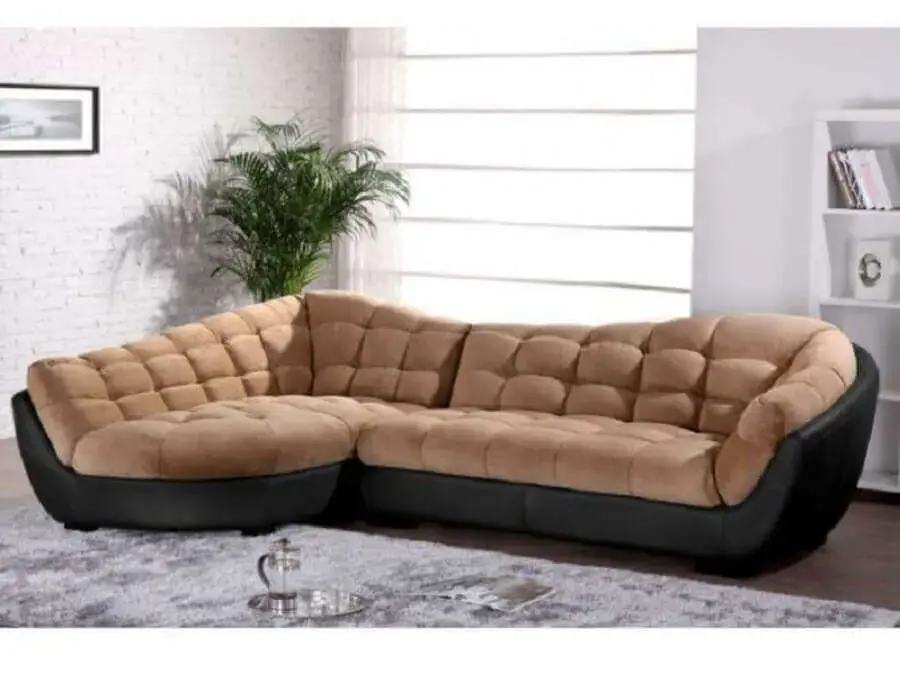 sofá modernos para sala com parede tijolinho Foto Pinterest