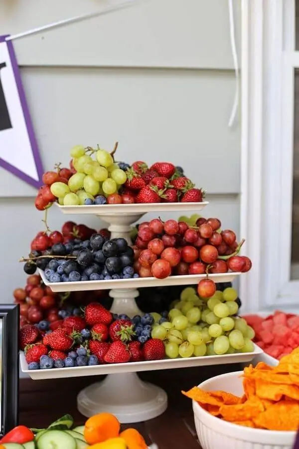 prato quadrado 3 andares para doces para decoração de mesa com frutas Foto Air Freshener