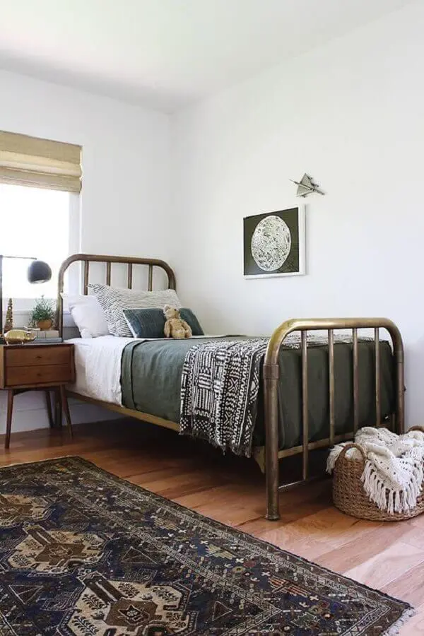 Decoração de quarto simples ao estilo vintage