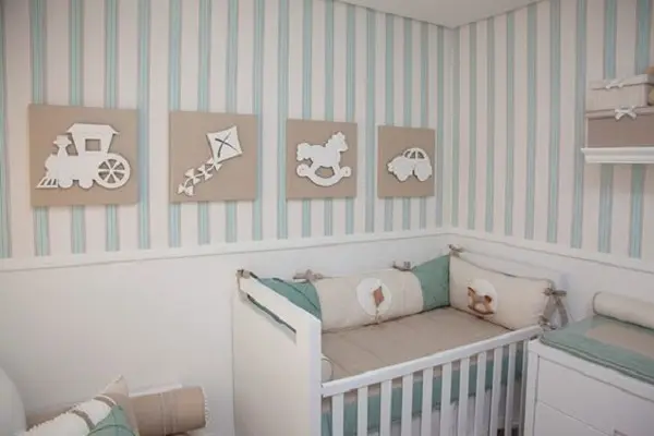 Decoração de quarto simples de bebê