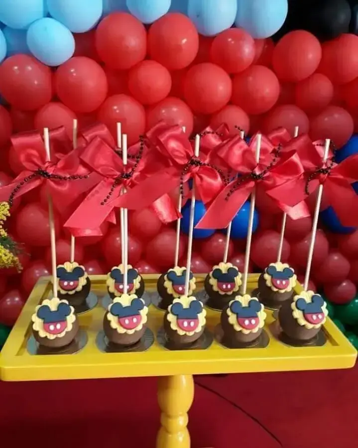 Mickey's birthday party candies Photo C3 Cupcake