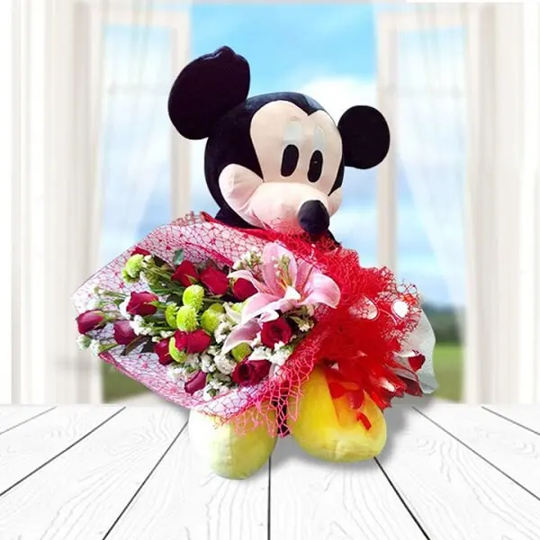 Buquê de flores de Mickey Mouse